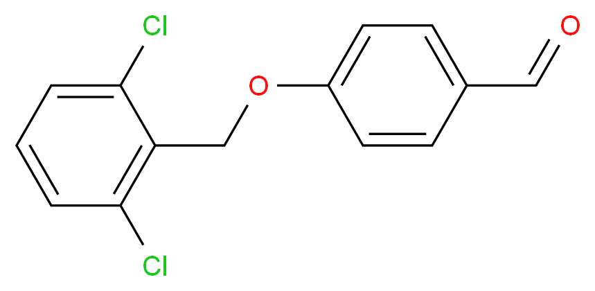 4-[(2,6-Dichlorobenzyl)oxy]benzaldehyde_分子结构_CAS_)