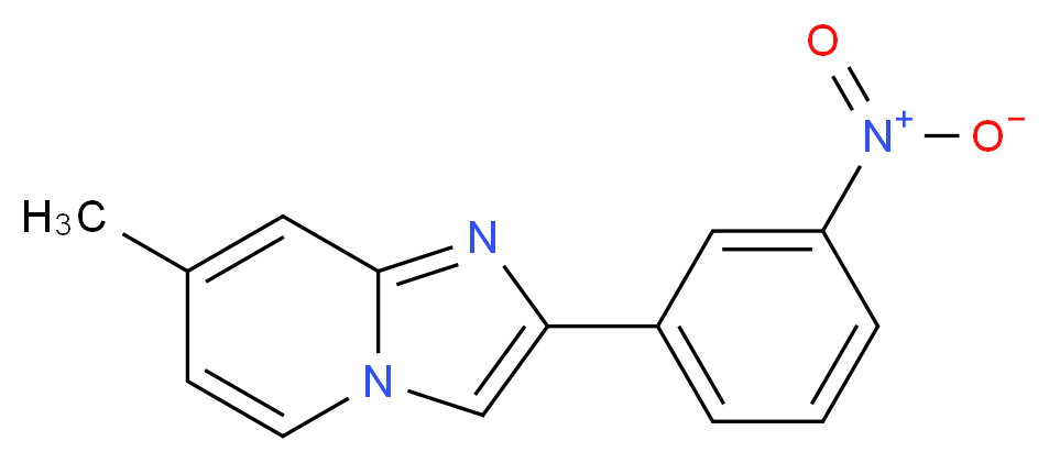 7-Methyl-2-(3-nitrophenyl)imidazo[1,2-a]pyridine_分子结构_CAS_54970-96-6)