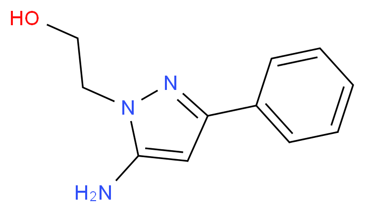 2-(5-amino-3-phenyl-1H-pyrazol-1-yl)ethanol_分子结构_CAS_14085-42-8)