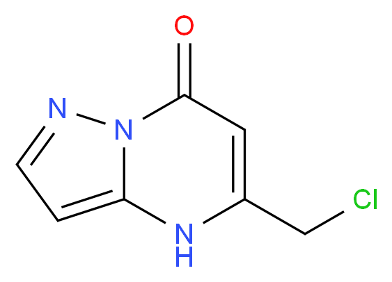 5-(chloromethyl)-4H,7H-pyrazolo[1,5-a]pyrimidin-7-one_分子结构_CAS_)