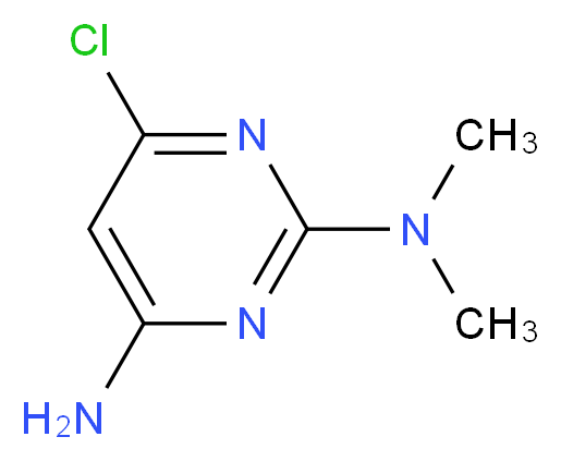 6-chloro-N~2~,N~2~-dimethyl-2,4-pyrimidinediamine_分子结构_CAS_1075-39-4)