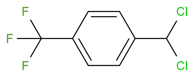 1-(dichloromethyl)-4-(trifluoromethyl)benzene_分子结构_CAS_82510-98-3