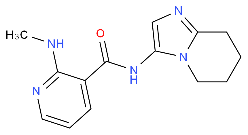 2-(methylamino)-N-(5,6,7,8-tetrahydroimidazo[1,2-a]pyridin-3-yl)nicotinamide_分子结构_CAS_)