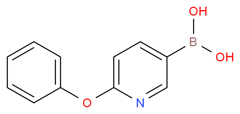 (6-phenoxypyridin-3-yl)boronic acid_分子结构_CAS_1270921-80-6