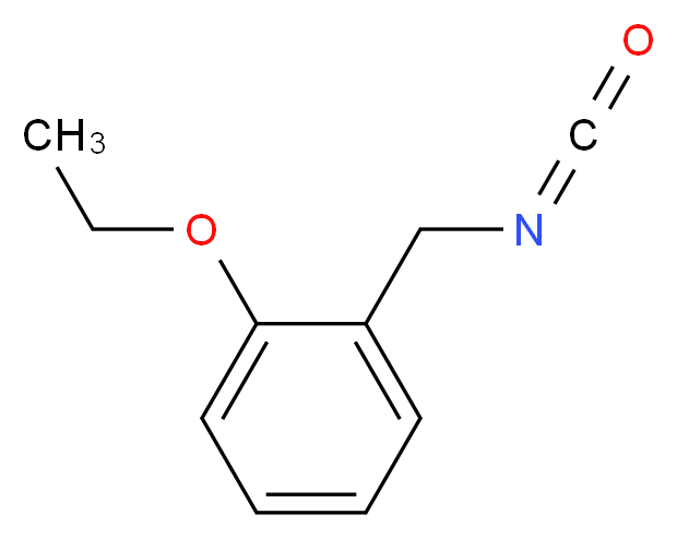 1-ethoxy-2-(isocyanatomethyl)benzene_分子结构_CAS_93489-09-9