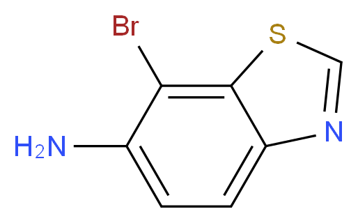 7-bromo-1,3-benzothiazol-6-amine_分子结构_CAS_769-20-0