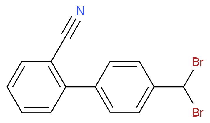 2-[4-(dibromomethyl)phenyl]benzonitrile_分子结构_CAS_209911-63-7