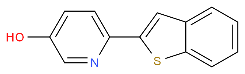 6-(1-benzothiophen-2-yl)pyridin-3-ol_分子结构_CAS_1261998-84-8