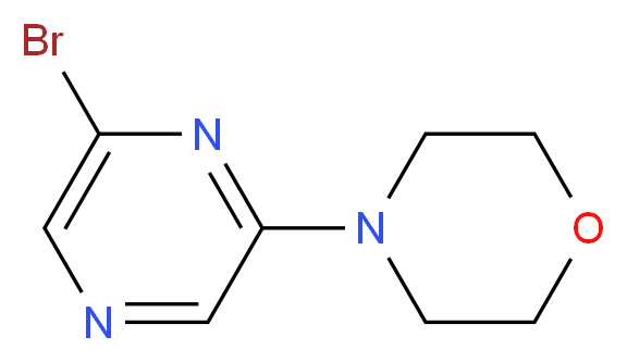 4-(6-bromopyrazin-2-yl)morpholine_分子结构_CAS_848841-62-3