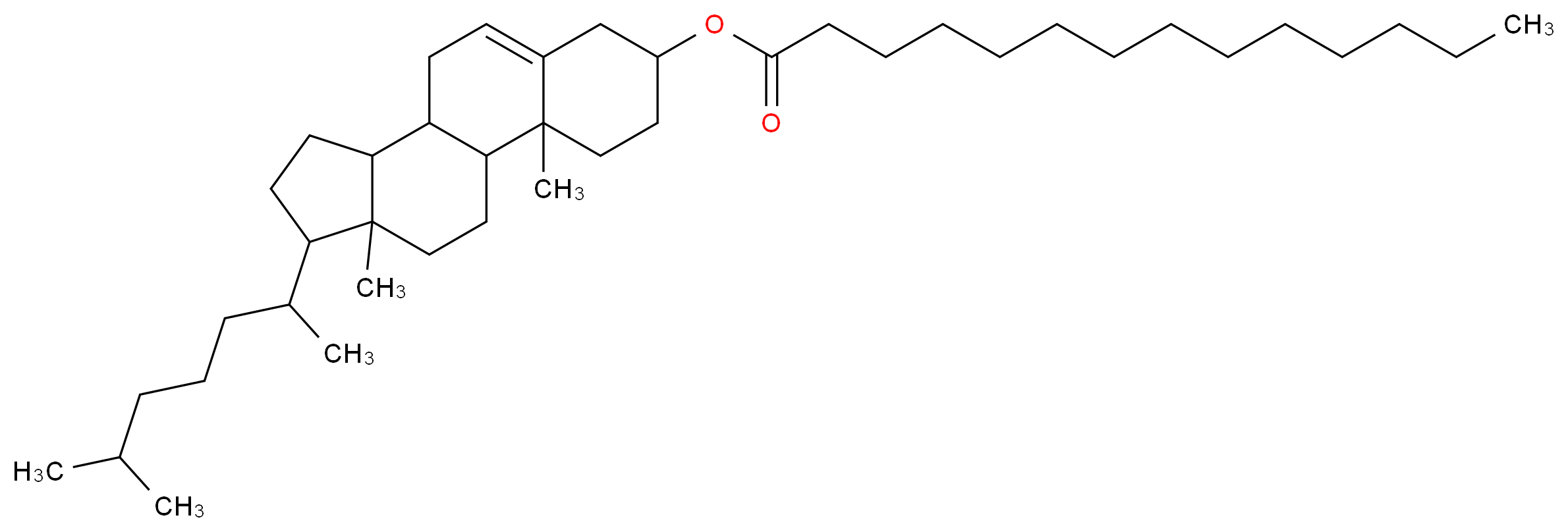 CHOLESTERYL MYRISTATE_分子结构_CAS_1989-52-2)