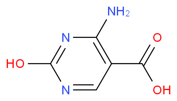 4-Amino-2-hydroxypyrimidine-5-carboxylic acid_分子结构_CAS_3650-93-9)