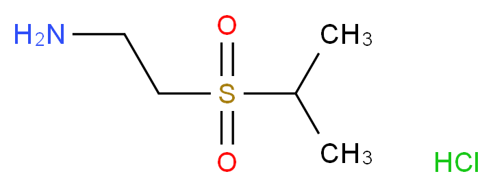 2-(2-aminoethanesulfonyl)propane hydrochloride_分子结构_CAS_320337-16-4