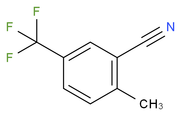 2-甲基-5-(三氟甲基)苯甲腈_分子结构_CAS_261952-03-8)