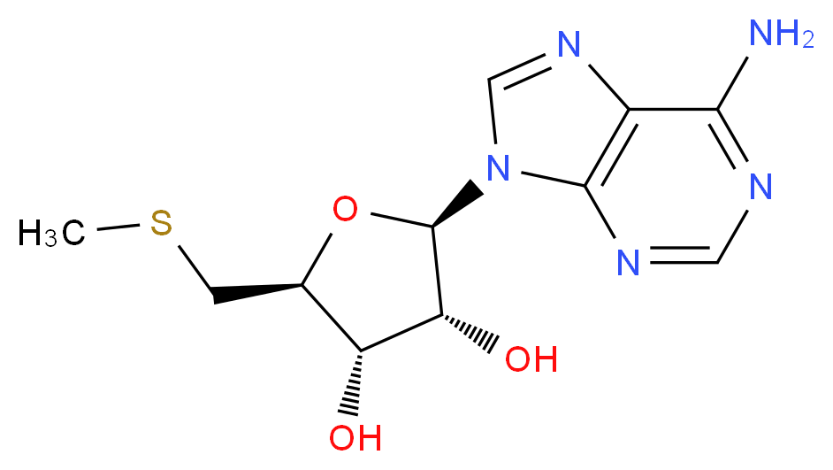 5'-S-Methyl-5'-thioadenosine_分子结构_CAS_2457-80-9)