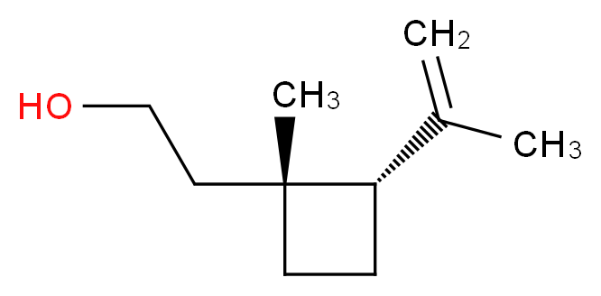 2-[(1R,2S)-1-methyl-2-(prop-1-en-2-yl)cyclobutyl]ethan-1-ol_分子结构_CAS_28117-21-7