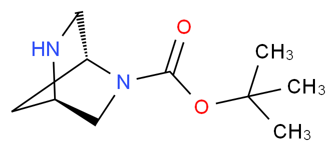 tert-butyl (1R,4R)-2,5-diazabicyclo[2.2.1]heptane-2-carboxylate_分子结构_CAS_134003-84-2