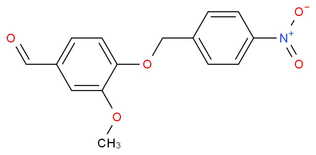 3-methoxy-4-[(4-nitrophenyl)methoxy]benzaldehyde_分子结构_CAS_81307-09-7)