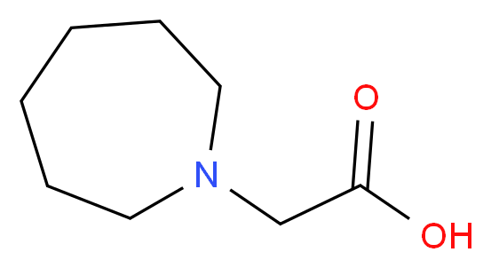 2-(azepan-1-yl)acetic acid_分子结构_CAS_52703-80-7