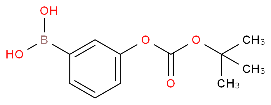 3-(叔丁氧基羰基氧基)苯硼酸_分子结构_CAS_380430-69-3)