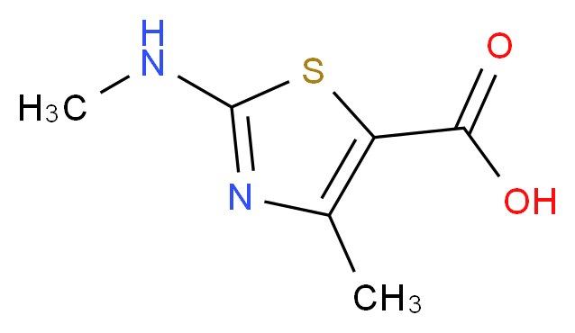 4-methyl-2-(methylamino)thiazole-5-carboxylic acid_分子结构_CAS_)