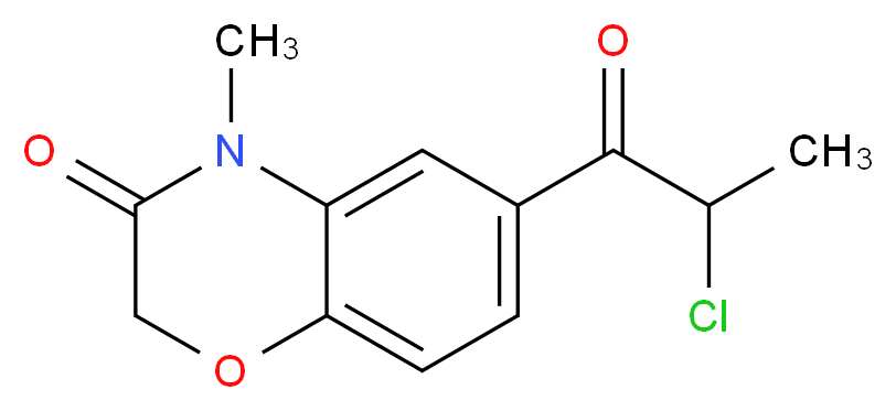 6-(2-Chloro-propionyl)-4-methyl-4H-benzo[1,4]oxazin-3-one_分子结构_CAS_)