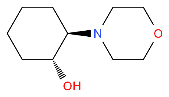 (1R,2R)-2-(morpholin-4-yl)cyclohexan-1-ol_分子结构_CAS_14909-79-6