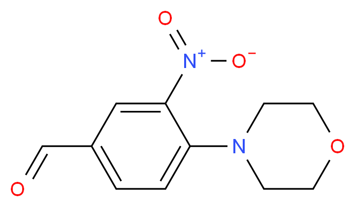 4-(morpholin-4-yl)-3-nitrobenzaldehyde_分子结构_CAS_300541-91-7