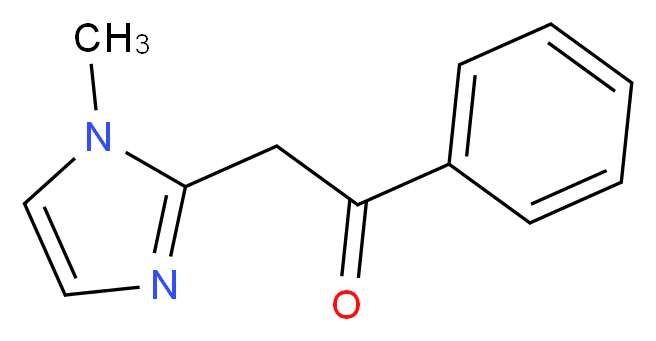 2-(1-methyl-1H-imidazol-2-yl)-1-phenylethan-1-one_分子结构_CAS_52083-24-6