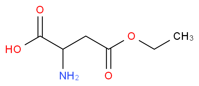 2-amino-4-ethoxy-4-oxobutanoic acid_分子结构_CAS_21860-86-6