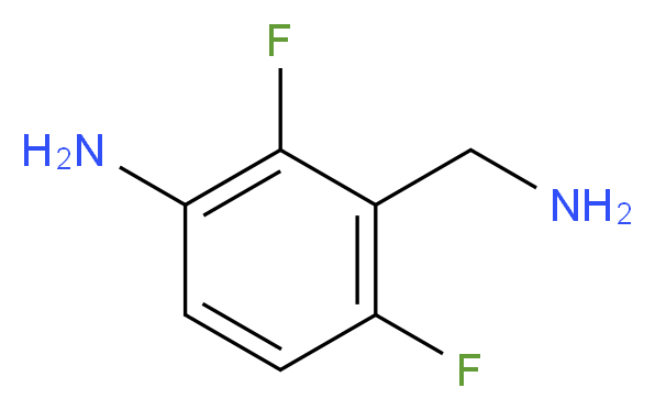 3-(AMINOMETHYL)-2,4-DIFLUOROANILINE_分子结构_CAS_683744-94-7)