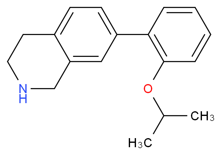 7-(2-isopropoxyphenyl)-1,2,3,4-tetrahydroisoquinoline_分子结构_CAS_)