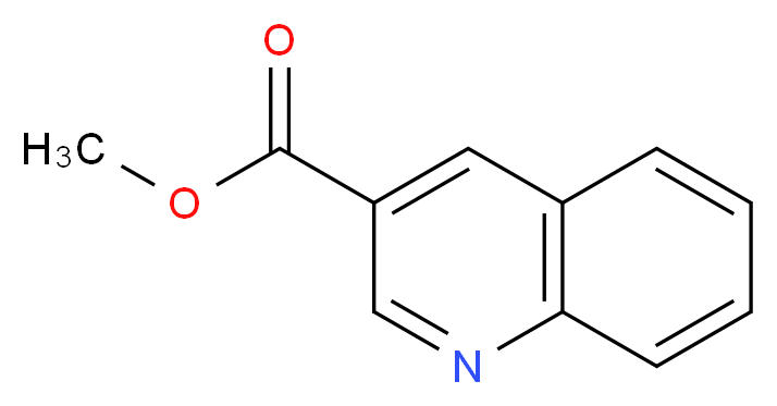 methyl quinoline-3-carboxylate_分子结构_CAS_)