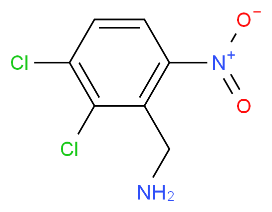 2,3-Dichloro-6-nitrobenzylamine_分子结构_CAS_70380-49-3)