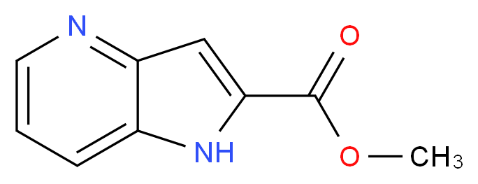 methyl 1H-pyrrolo[3,2-b]pyridine-2-carboxylate_分子结构_CAS_394223-19-9