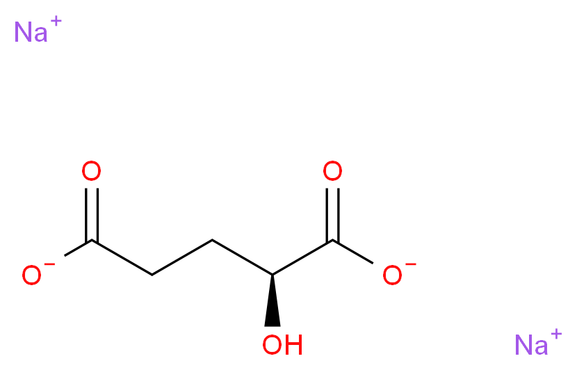 (2S)-2-Hydroxyglutaric Acid Disodium Salt_分子结构_CAS_63512-50-5)