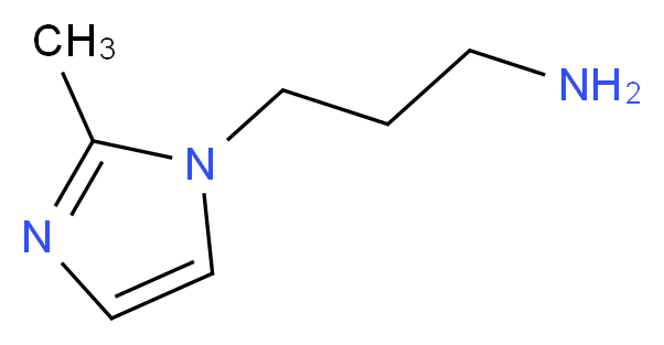 1-(3-氨丙基)-2-甲基-1H-咪唑_分子结构_CAS_2258-21-1)