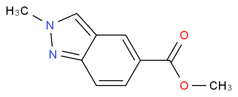 Methyl 2-methyl-2H-indazole-5-carboxylate 97+%_分子结构_CAS_1092351-86-4)