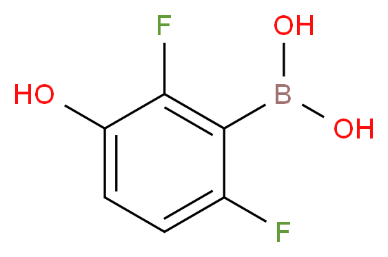 2,6-Difluoro-3-hydroxyphenylboronic acid_分子结构_CAS_957065-86-0)