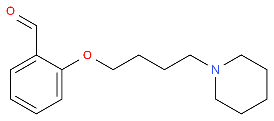 2-[4-(1-piperidinyl)butoxy]benzaldehyde_分子结构_CAS_82625-42-1)