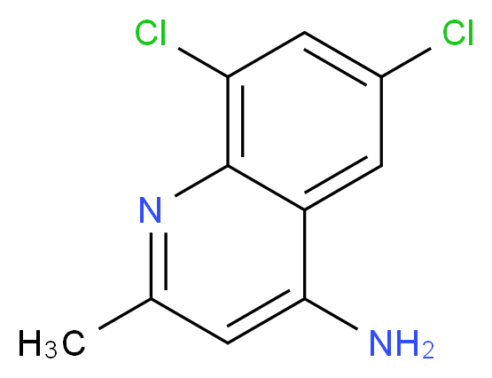 4-AMINO-6,8-DICHLORO-2-METHYLQUINOLINE_分子结构_CAS_917562-01-7)