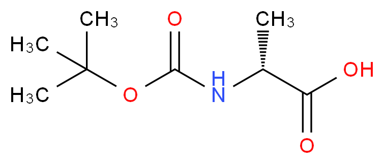 N-a-t-BOC-D-ALANINE_分子结构_CAS_)