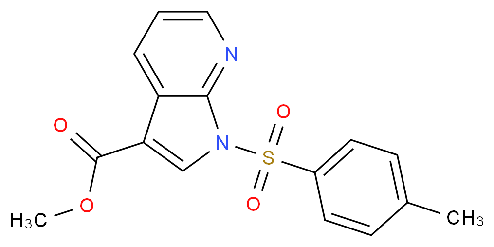 Methyl 1-(toluene-4-sulphonyl)-7-azaindole-3-carboxylate_分子结构_CAS_952182-23-9)