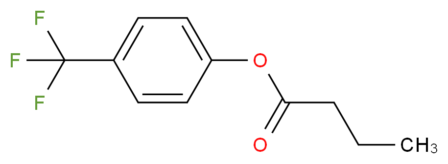4-(trifluoromethyl)phenyl butanoate_分子结构_CAS_721-63-1