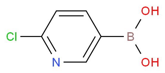 6-氯-3-吡啶硼酸_分子结构_CAS_444120-91-6)