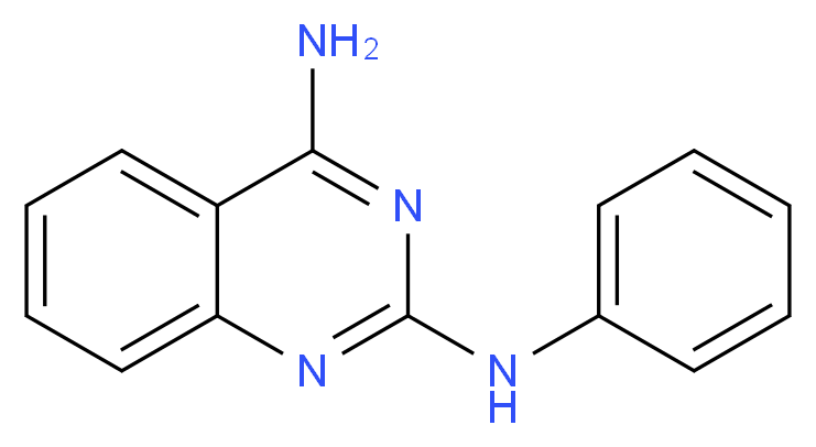 N~2~-phenyl-2,4-quinazolinediamine hydrochloride_分子结构_CAS_139308-45-5)