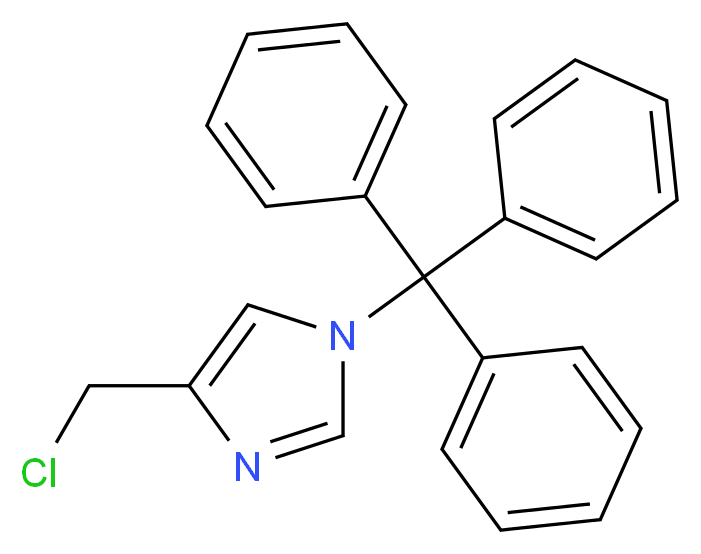 4-(Chloromethyl)-1-trityl-1H-imidazole_分子结构_CAS_103057-10-9)