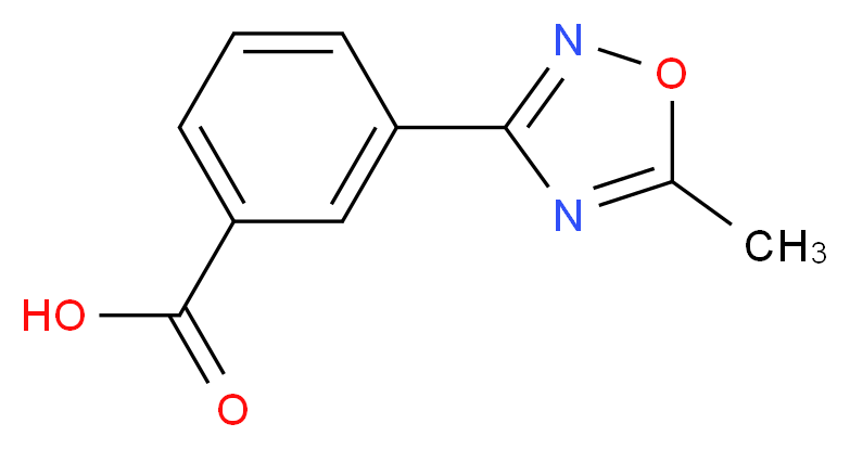3-(5-methyl-1,2,4-oxadiazol-3-yl)benzoic acid_分子结构_CAS_264264-32-6
