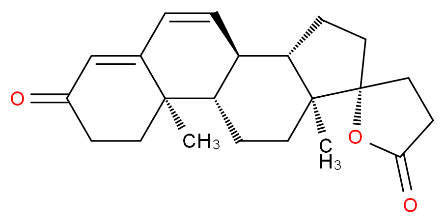 (1'S,2R,2'R,10'R,11'S,15'S)-2',15'-dimethylspiro[oxolane-2,14'-tetracyclo[8.7.0.0<sup>2</sup>,<sup>7</sup>.0<sup>1</sup><sup>1</sup>,<sup>1</sup><sup>5</sup>]heptadecane]-6',8'-diene-5,5'-dione_分子结构_CAS_976-71-6