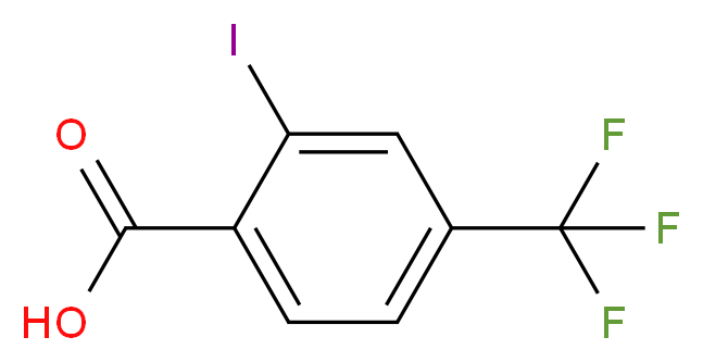 2-碘-4-(三氟甲基)苯甲酸_分子结构_CAS_54507-44-7)