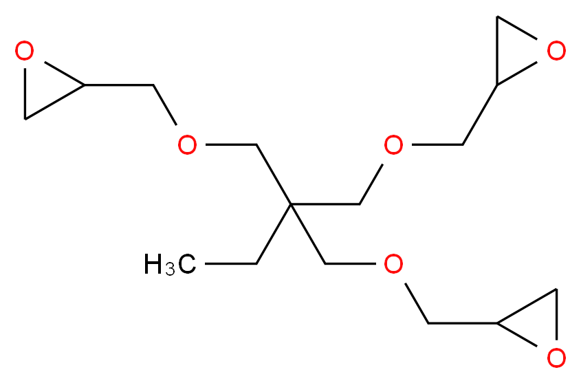 2-({2,2-bis[(oxiran-2-ylmethoxy)methyl]butoxy}methyl)oxirane_分子结构_CAS_3454-29-3